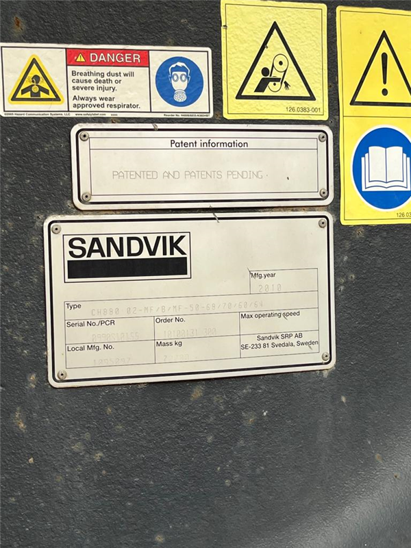 Unused Crushing Plant Consisting Of (6) Sandvik Ch880 Cone Crushers)